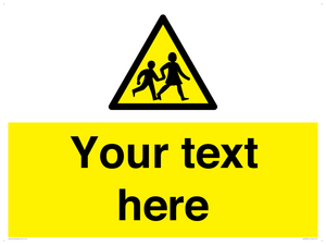 Custom Warning children Sign